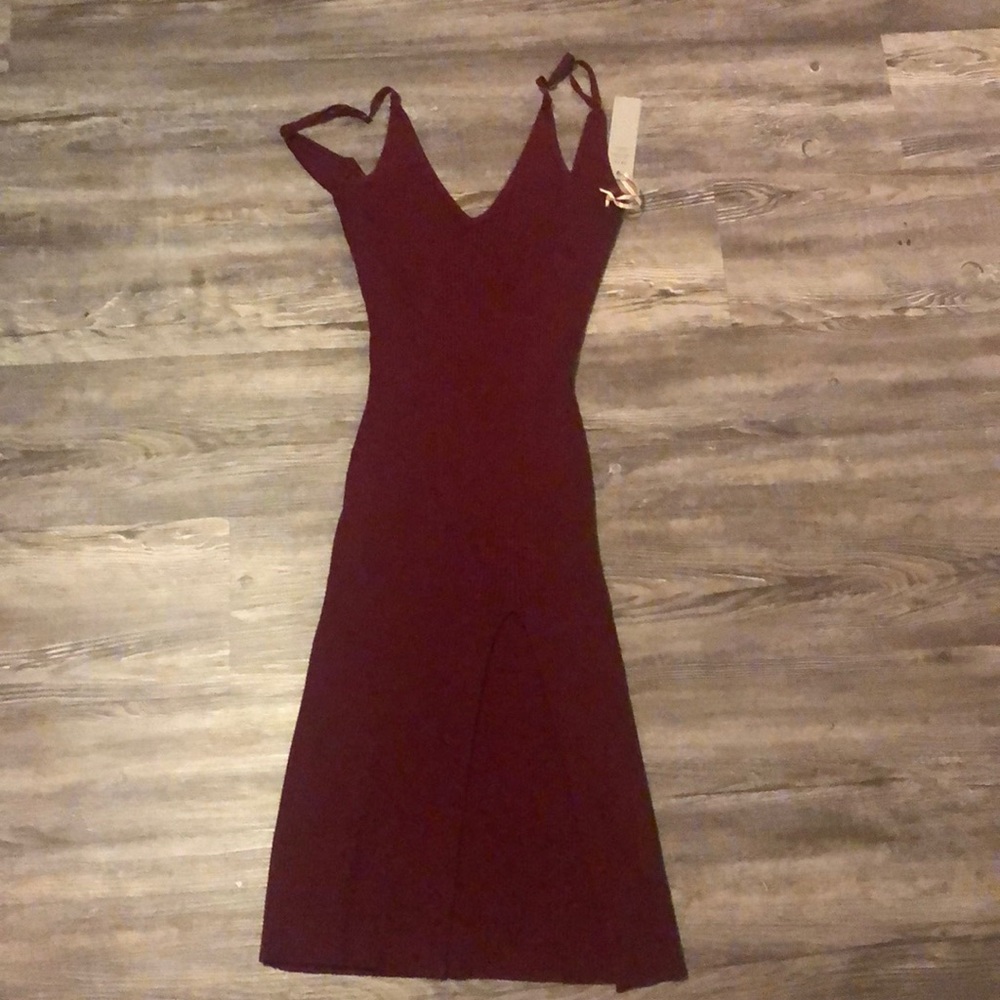 Dress with slit